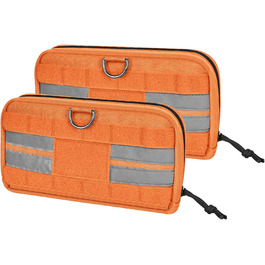 Футляр для корму OneTigris для собак (23,5x13x5 см), 2 шт., MOLLE система, тактичне спорядження, тренування, оранжевий