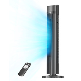 Турбовентилятор Pelonis Leiser 102 см з пультом дистанційного керування, 7 м/с, 90° осциляція, таймер 15 год, 3 швидкості, для охолодження