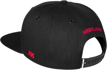 Кепка Nebelkind Snapback з прямим козирком, чорна, унісекс, регульований розмір