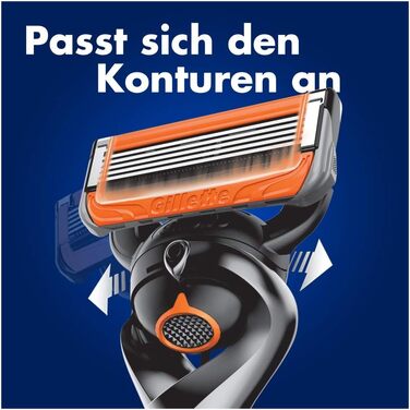 Електрична бритва Gillette Fusion5 ProGlide Power для чоловіків, металева, чорна, 1 шт.
