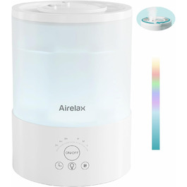 Зволожувач повітря Airelax 2.5L з аромадифузором, тихий, з автовимкненням, для дитячої кімнати, рослин, 360°