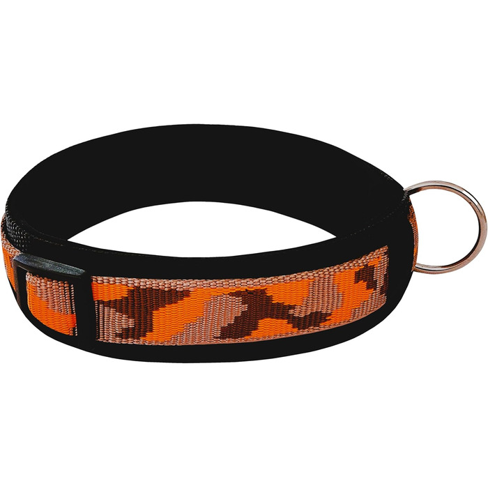 Нашийник для собак BuddyPack широка та м'яка пов'язка з неопрену, всі розміри, кольоровий (XXS (29-34 см), світло-коричневий-помаранчевий-темно-коричневий)