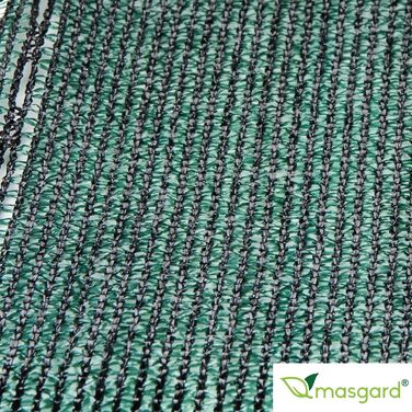 Masgard® Shade Fabric 150 g/m² Various Sizes (Shading Factor approx. 90%) Sun Protection Privacy Screen Wind Protection Fence Screen (1.80 m x 10.00 m = 18 m² (folded), Green)