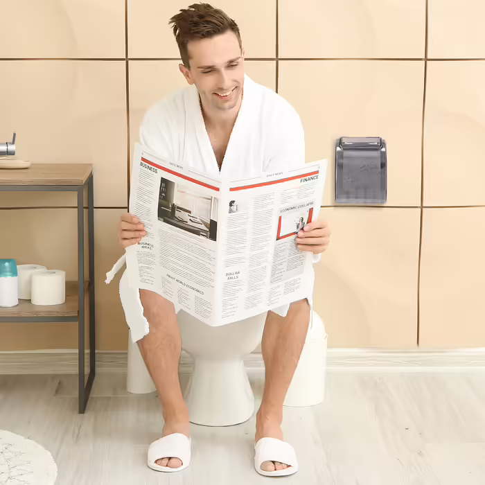 Relaxdays Toilet Paper Holder with Storage