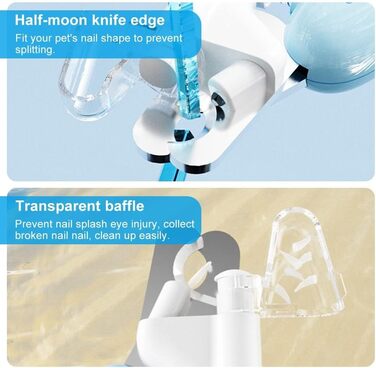 Тример для когтів домашніх тварин DONGKER з LED-підсвічуванням та гострою клинком, для собак та котів середніх та маленьких порід