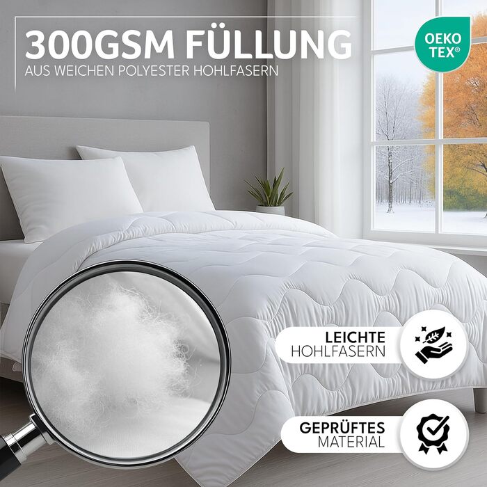 Комплект ковдр Gentle North (2 шт.) 135x200/155x220 - для алергіків, тепла, м'яка, фланелева, сезонна, 60°C