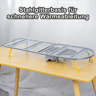 Настінна розкладна дошка для прасування Wandmontierbar з поворотним механізмом 180°, 92 x 31 см, чорна (сіра/жовта)