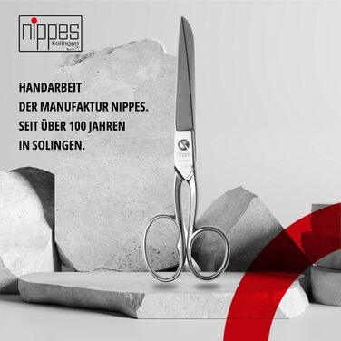 Універсальні ножиці nippes Solingen 18 см, нікельована сталь, для кухні, офісу, рукоділля
