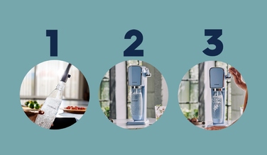 Сифонізатор для води SodaStream Art, синій, 1 пляшка у комплекті