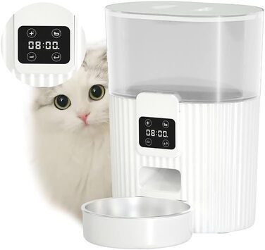 Автоматичний годівниця для котів Tierisch Smart з таймером, 3L, Dual-Power
