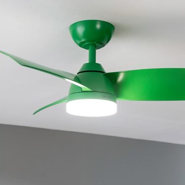 Вентилятор стельовий Cecotec EnergySilence Aero 3050 з LED підсвіткою, 36 дюймів (102 см), пульт, таймер, 6 швидкостей, DC-мотор, м'ятний колір