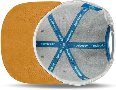Кепка бейсболка Soulbuddy Snapback унісекс сіра – регульована кепка для чоловіків та жінок, зручна для міста та активного відпочинку