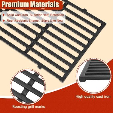 Решітка для гриля Weber Spirit I & II E210, E220, S210, S220 (2 шт.) - чавун, Denmay 7637