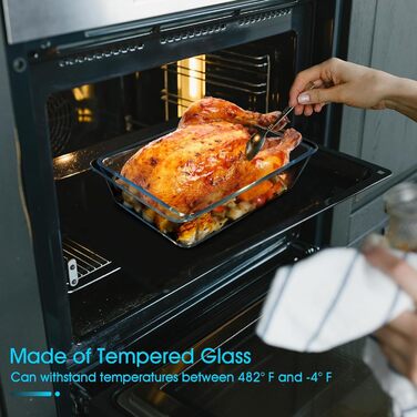 Форма для запікання NUTRIUPS, скло, 20x15x6 см, об'єм 3.5 л - прямокутна, для лазаньї