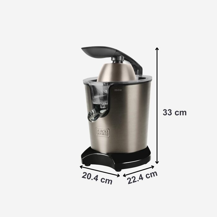 Електрична соковитискачка для цитрусових BLACK+DECKER BXCJ350E | 350W, нержавіюча сталь