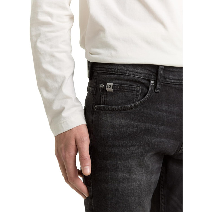 Джинси чоловічі TOM TAILOR Piers Slim Fit, чорний денім (28W/32L)