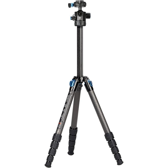 Штатив SIRUI ST-125+ST-10X з відеоголовою для панорамної зйомки, карбонове, для DSLR, 4 секції, 166см, 3кг