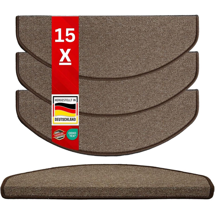 Casa Pura килимки на сходи London - 15 шт. (світло-коричневий)