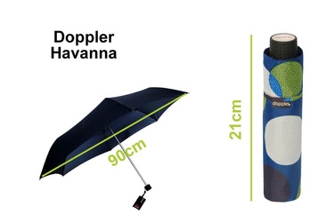 Парасолька Doppler, ручна, складана, з чохлом, синя