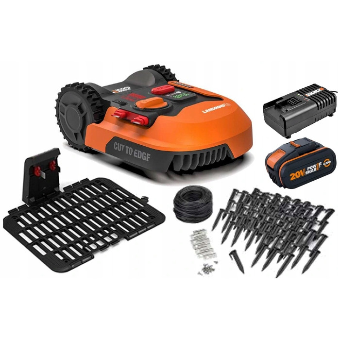Робот-газонокосарка Worx Landroid L2000 WR155E для ділянок до 2000 м² з AI та функцією Cut to Edge