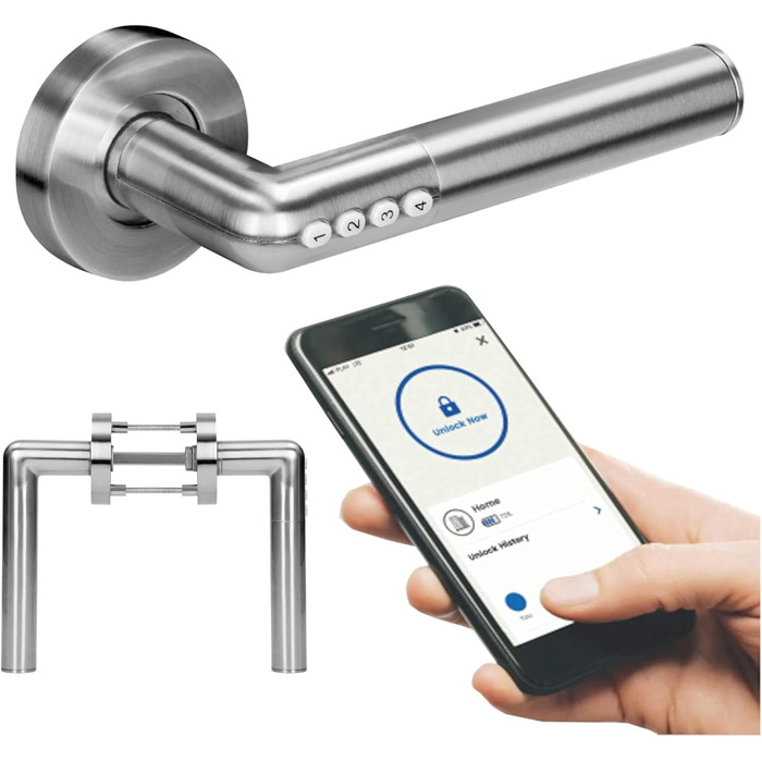 Електронний дверний замок Orno OR-ZS-850 Bluetooth Smart IP44, відкривання по PIN та через застосунок