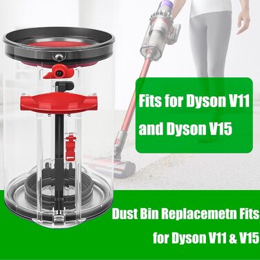 Контейнер для пилососа Dyson V11 V15 SV14 SV15 SV22, великий об'єм, оригінальна запчастина 969509-01