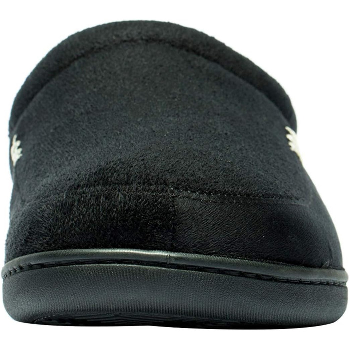 Чоловічі халапи NewDenBer з меморі-піною, теплі, зручні, зимові, з антиковзкою підошвою, чорні, 45/46 EU