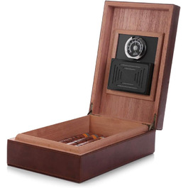 HUMIDOR MEGACRA для сигар: ручна робота, іспанська кедр, гігрометр, зволожувач, на 10-20 сигар