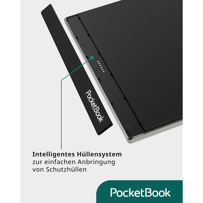 Pocketbook InkPad 4: Електронна книга, 7.8'' E-Ink, 32 GB, Bluetooth, водонепроникна, срібна (DE/at/CH версія)