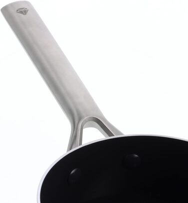 Набір посуду Blue Diamond Cookware Tri-Ply з нержавіючої сталі з алмазним покриттям, 2 шт (24 см & 26 см), сумісний з індукцією, для плити та духовки, не містить PFAS