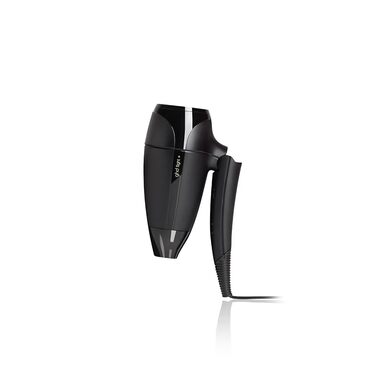 Фен для подорожей ghd Flight+ – Чорний, складаний, потужний, з чохлом, подвійне напруження (120V/240V), для всіх типів волосся. Нова модель