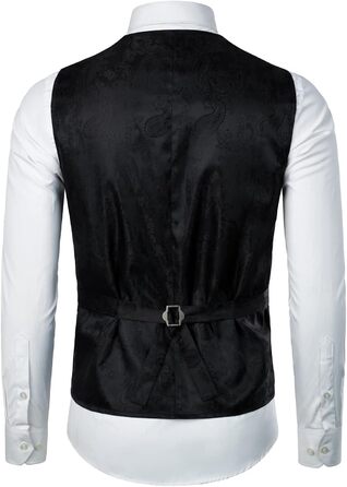 Жилет чоловічий PARKLEES, металевий візерунок пає, золотистий, блискучий, для весілля, балу, вечірки, костюма або смокінга, 3XL, коричневий