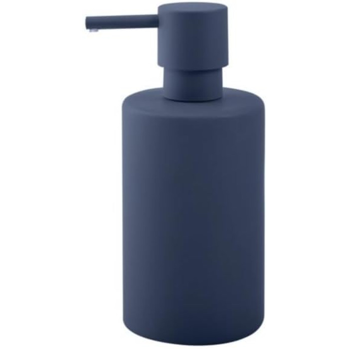 Дозатор мила Spirella з нержавіючою помпою, керамічний, 300 мл, матовий сірий, стандартний (блакитний)