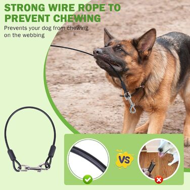 Рулетка для собак SCENEREAL: міцна, 7.9 м, для собак до 50 кг, з анти-гризучою ниткою та диспенсером для відходів, білий колір