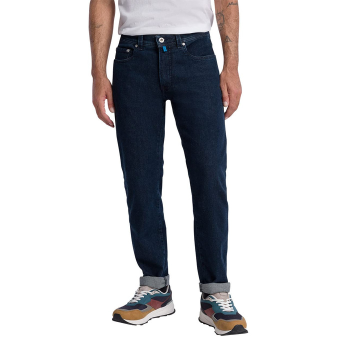 Джинси чоловічі Pierre Cardin Lyon, синій Stonewash, завужений крій 38W/30L