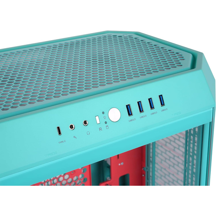 Thermaltake The Tower 600: Корпус ПК ATX Mid-Tower з вертикальним дизайном, USB-C, білий (Mint Strawberry)