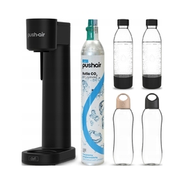 Набір сифонатор PushAir Dafi: CO2-балон + 2 пляшки 0,7 л + 2 спортивні пляшки Shape T