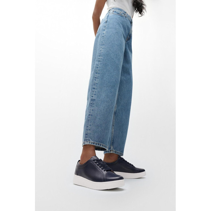 Fitflop Rally: жіночі шкіряні кросівки, темно-синій (морський), 40 EU