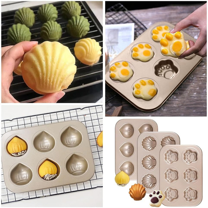 Форма для мафінів з антипригарним покриттям, 3 шт. Karbonstahl, 26,5 x 18,5 см