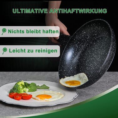 Scheffler Nonstick Fry Pan Set - 20/24/28cm - Compatible with All Cooktops