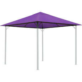 QUICK STAR Replacement Roof for Garden Pavilion 3x3m RAL 7012 Antique Pavilion Roof Replacement Cover (3 x 3 m - 250g/m², Berry)