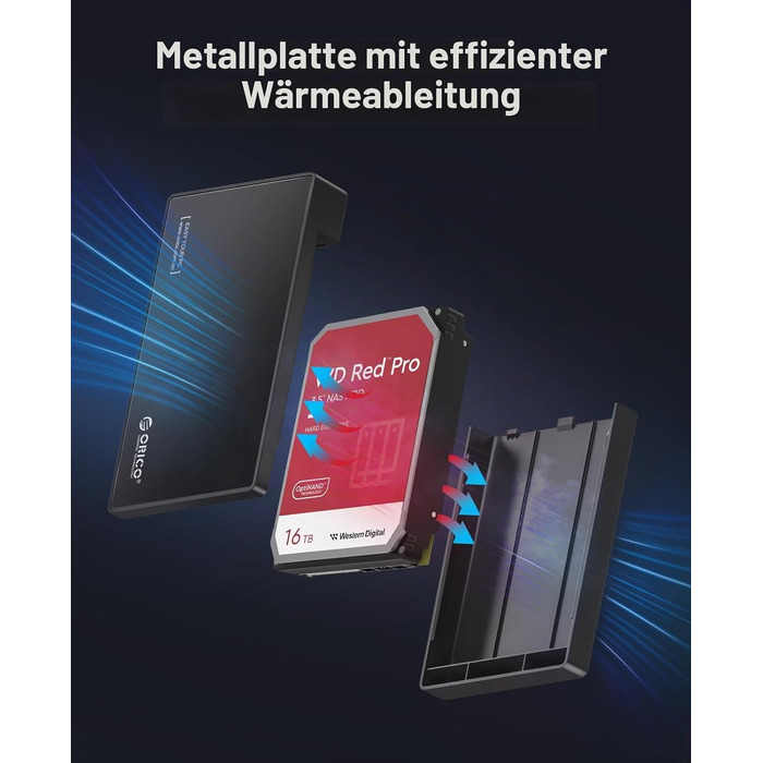 Зовнішній корпус для HDD/SSD ORICO 3.5/2.5