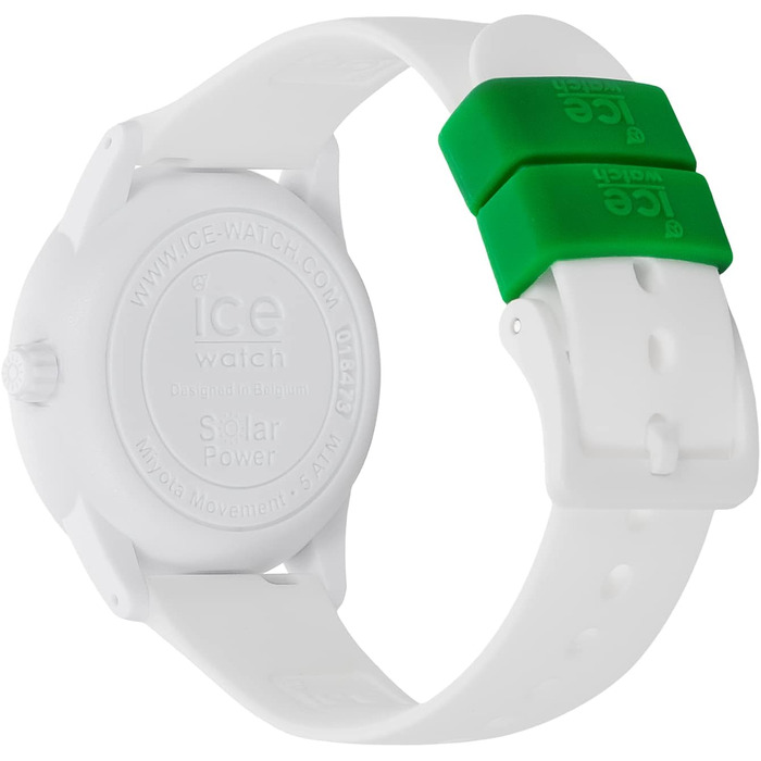 Жіночий годинник Ice-Watch Ice Solar Power Nature білий, силіконовий ремінець, Medium (40 мм)