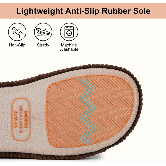 Жіночі домашні капці LongBay з ефектом пам'яті (Memory Foam), відкритий носок, зручні тапочки-сліпери з двома ремінцями, колір кава, розмір 38/39 EU
