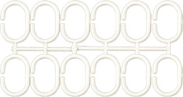 Штора для душу MSV Cotexsa 142102 Premium 'Mosaik' оранжева 180x200 см, антибактеріальна, з кільцями, поліестер, Іспанія