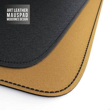 CSL Килимок для миші XXL для столу з екошкіри та корку 800x400 мм – чорний