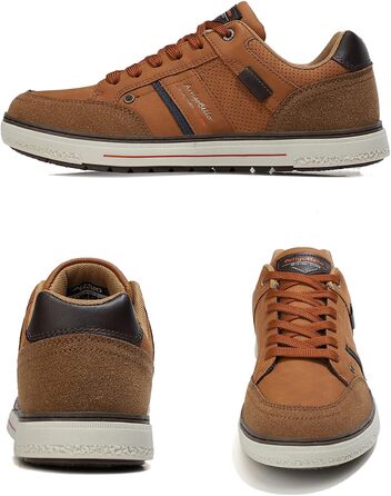 ARRIGO BELLO Кросівки чоловічі для активного відпочинку, спорту та прогулянок. Розміри 41-46 (44 EU), колір: коричневий (C1)