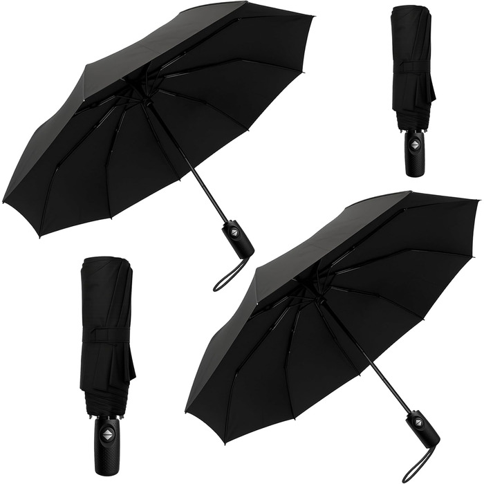 Стійкий до вітру парасолька Rainroyal: 3 розміри (95, 100, 105 см), автоматичний, компактний, для подорожей та повсякденного використання, для жінок та чоловіків, колір - зелений