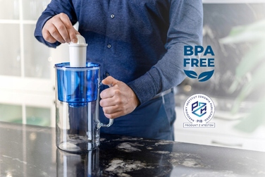 Скляний фільтр-кувшин Wessper D2 BOROSILICATE 3л, синій + 4 фільтри