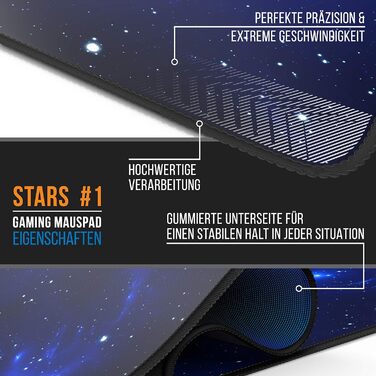 Килимок для миші Titanwolf XXXL 1200x400 мм, ігровий, для Logitech, розмір Large, Koi (Sterne)